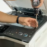 باز کردن شیشه پرینتر