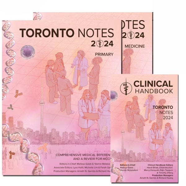 کتاب تورونتو نوتس آزمون پزشکی کانادا